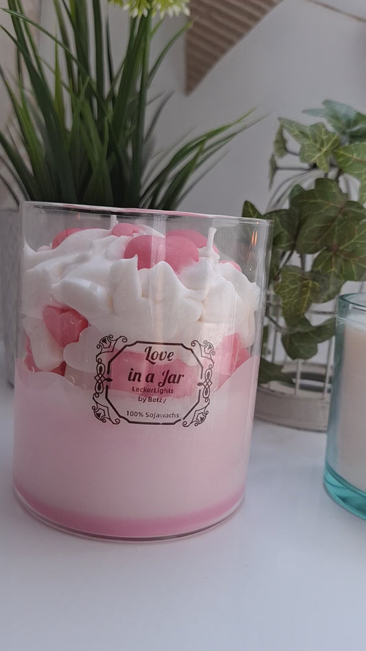 Dessertkerze "Love in a Jar"